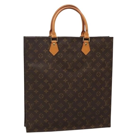 LOUIS VUITTON Monogram Sac Plat Hand Bag M51140 LV Auth 136656 - Picture 1 of 16